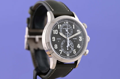 Patek Philippe Pilot Travel Time Flyback Chronograph Khaki green dial - Full Set - NEW 2026