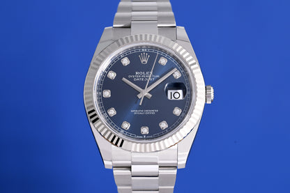 Rolex Datejust 41 - 126334 Blue Dia Dial - Full Set