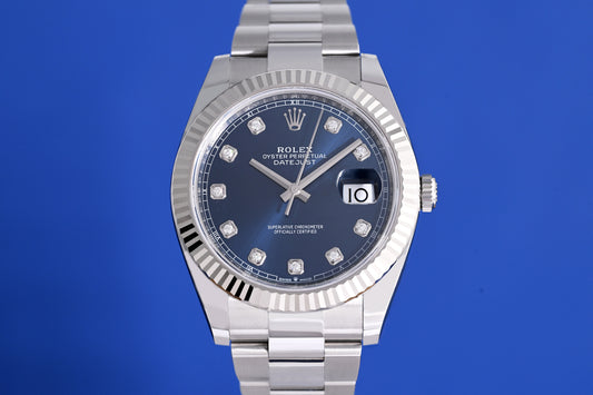 Rolex Datejust 41 - 126334 Blue Dia Dial - Full Set