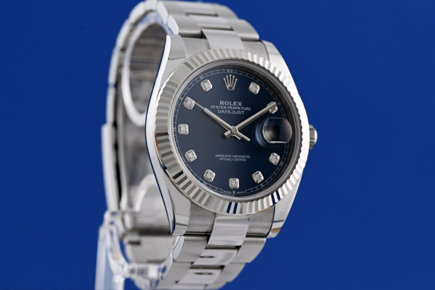 Rolex Datejust 41 - 126334 Blue Dia Dial - Full Set