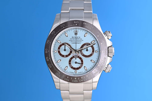 Rolex Daytona Platin 116506 - Ice Blue Dial - Full Set - LC150