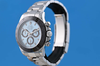 Rolex Daytona Platin 116506 - Ice Blue Dial - Full Set - LC150