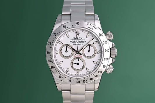 Rolex Daytona 116520 White Dial - Full Set - Like NEW