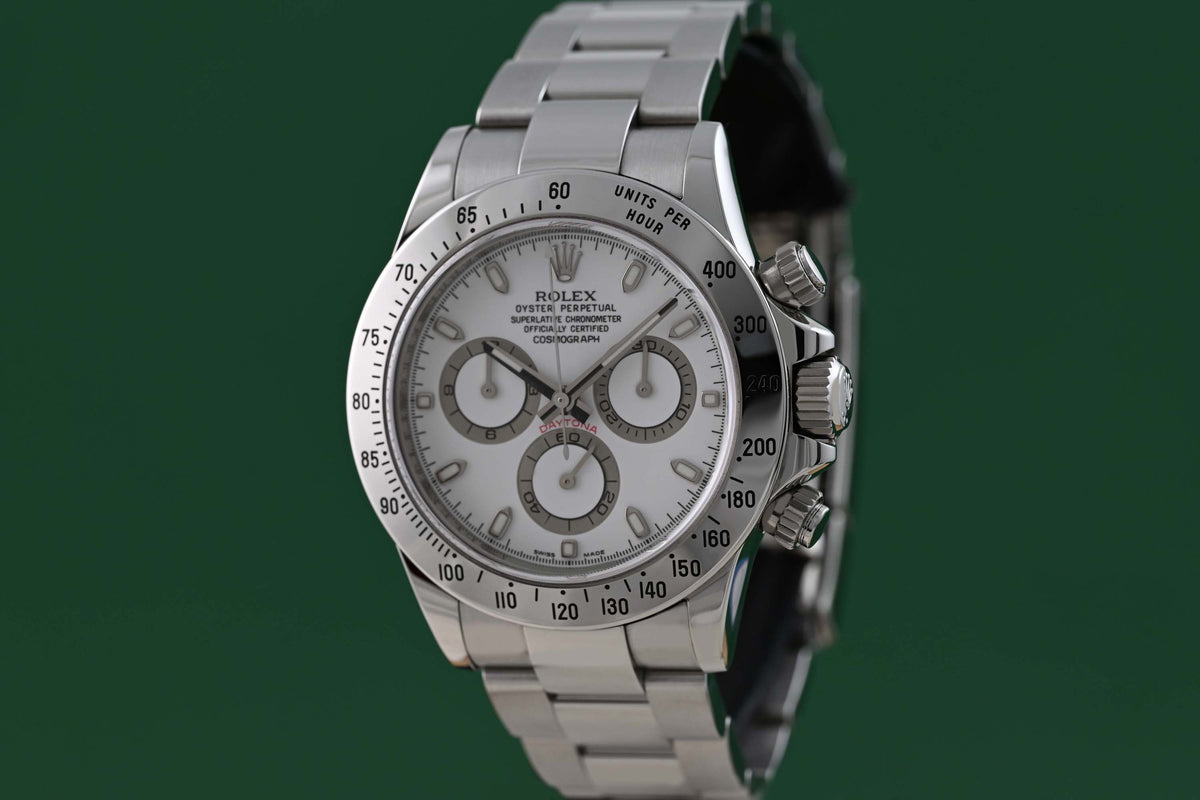 Rolex Daytona 116520 White Dial - Full Set - Like NEW