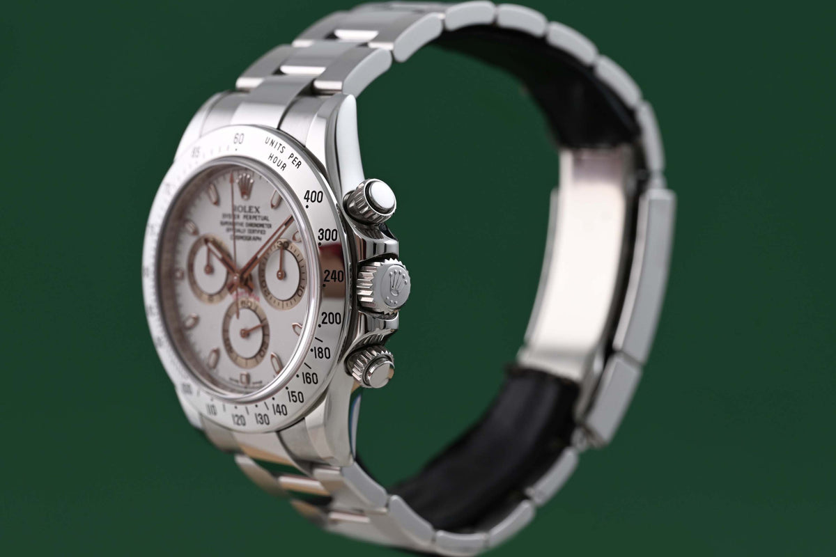 Rolex Daytona 116520 White Dial - Full Set - Like NEW