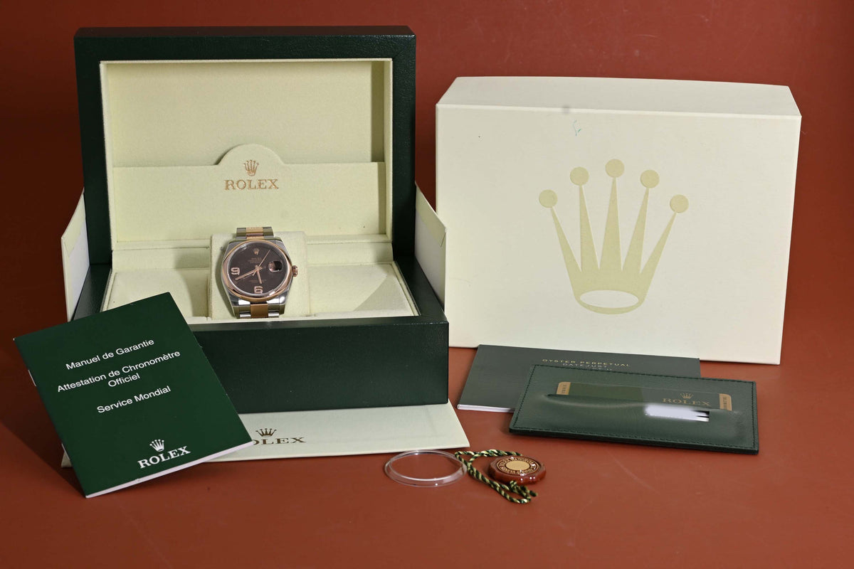 Rolex Oyster Perpetual Datejust 116201 - Floral Dial - Full Set