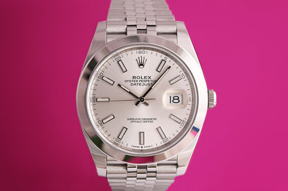 Rolex Datejust 41 - 126300 - White Dial - Full Set - LC100