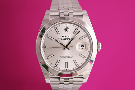 Rolex Datejust 41 - 126300 - White Dial - Full Set - LC100