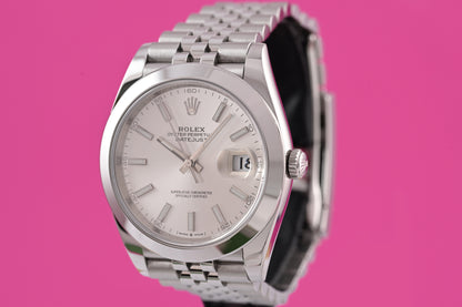 Rolex Datejust 41 - 126300 - White Dial - Full Set - LC100