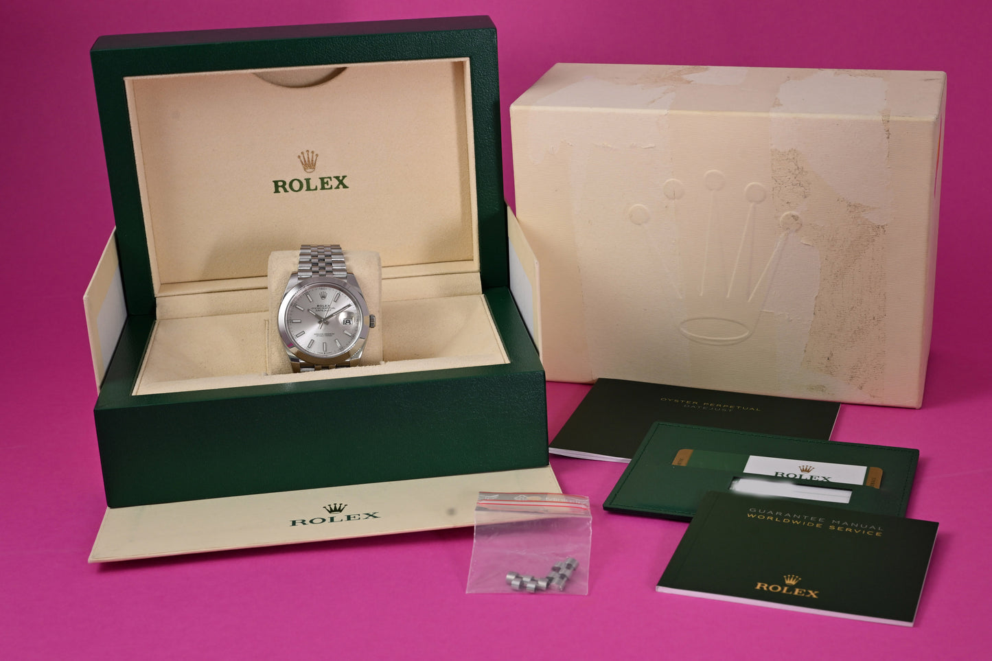 Rolex Datejust 41 - 126300 - White Dial - Full Set - LC100