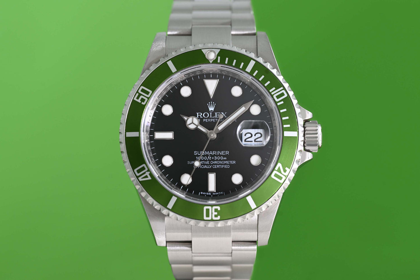 Rolex Submariner 16610LV - Full Set - Kermit - LC100