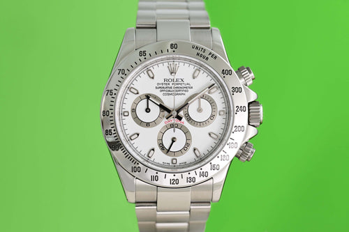 Rolex Daytona 116520 White Dial - Full Set - LC100