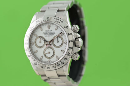 Rolex Daytona 116520 White Dial - Full Set - LC100