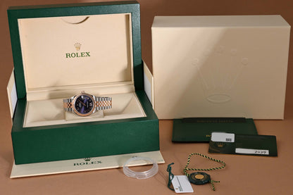 Rolex Datejust 31mm - Stahl/Rosé - Full Set - Purple Dial