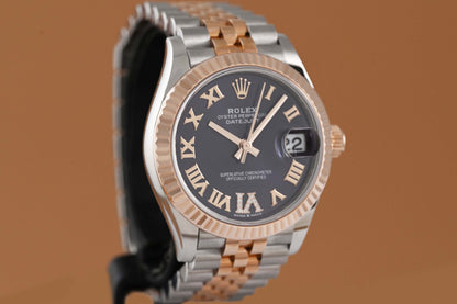 Rolex Datejust 31mm - Stahl/Rosé - Full Set - Purple Dial