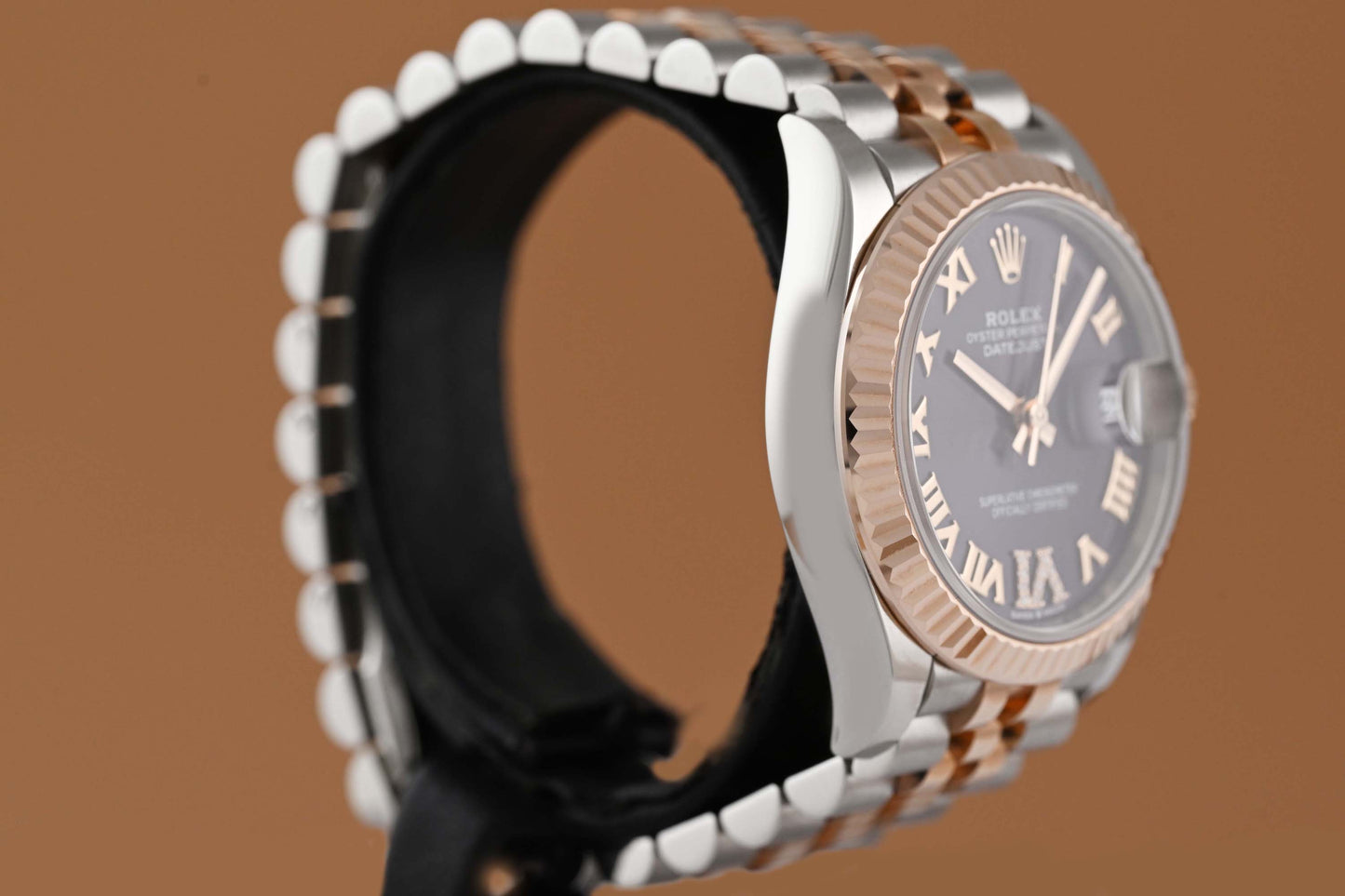 Rolex Datejust 31mm - Stahl/Rosé - Full Set - Purple Dial
