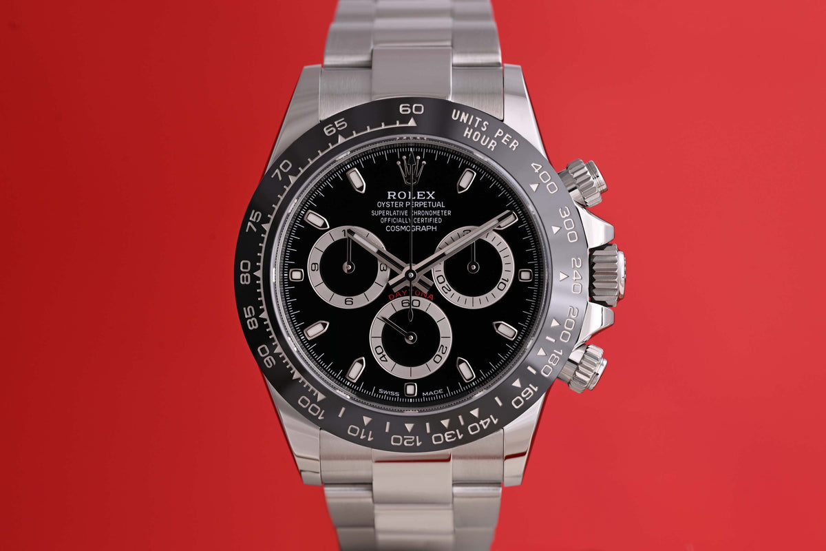 Rolex Daytona 116500LN - Full Set - Black Dial - LC100