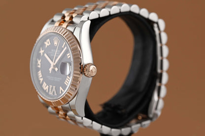 Rolex Datejust 31mm - Stahl/Rosé - Full Set - Purple Dial