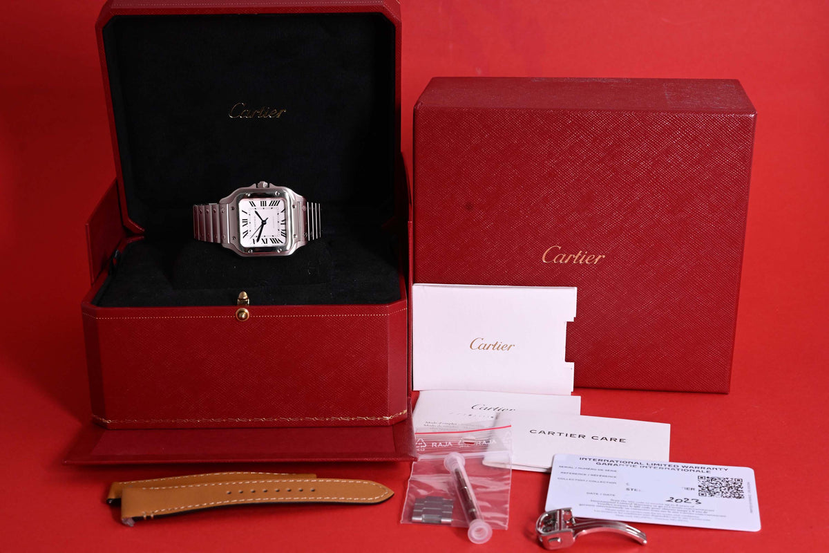 Cartier Santos Medium WSSA0029 - Full Set
