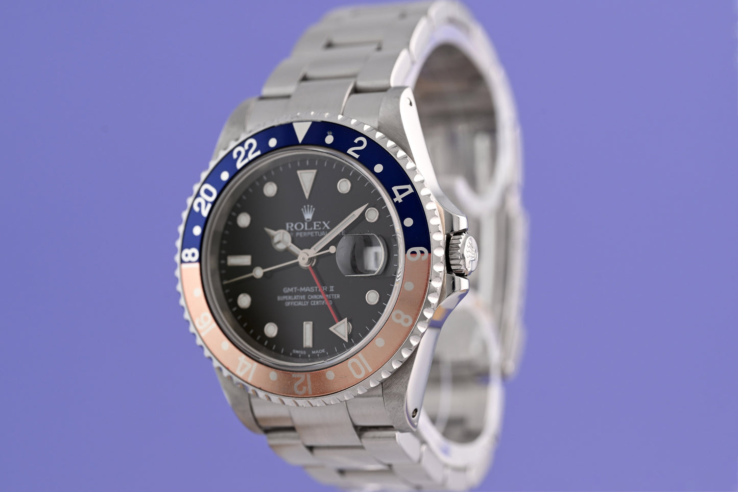 Rolex GMT Master II 16710 - Pepsi - Full Set - Faded Bezel