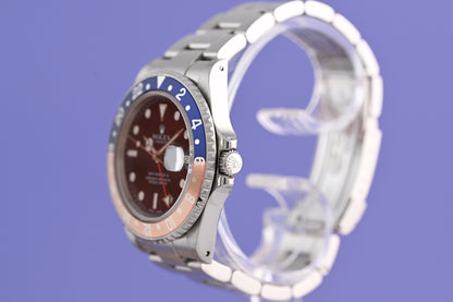Rolex GMT Master II 16710 - Pepsi - Full Set - Faded Bezel
