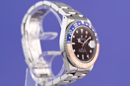 Rolex GMT Master II 16710 - Pepsi - Full Set - Faded Bezel