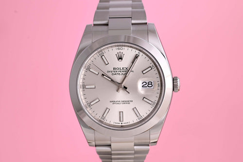 Rolex Datejust 41 - 126300 - Silver Dial - Full Set