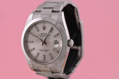 Rolex Datejust 41 - 126300 - Silver Dial - Full Set