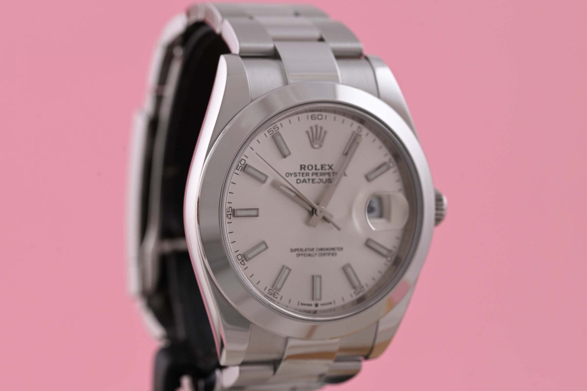 Rolex Datejust 41 - 126300 - Silver Dial - Full Set