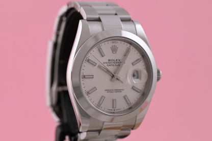 Rolex Datejust 41 - 126300 - Silver Dial - Full Set