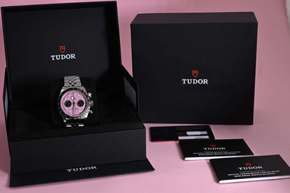 Tudor Black Bay Chronograph 79360N - Pink Dial "Inter Miami" - Full Set - NEW 2026