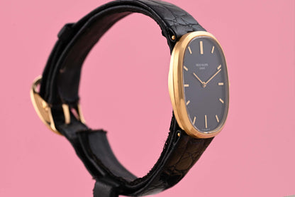 Patek Philippe Ellipse d'Or - Yellow Gold - 3748 - Blue Dial - Full Set - 1979