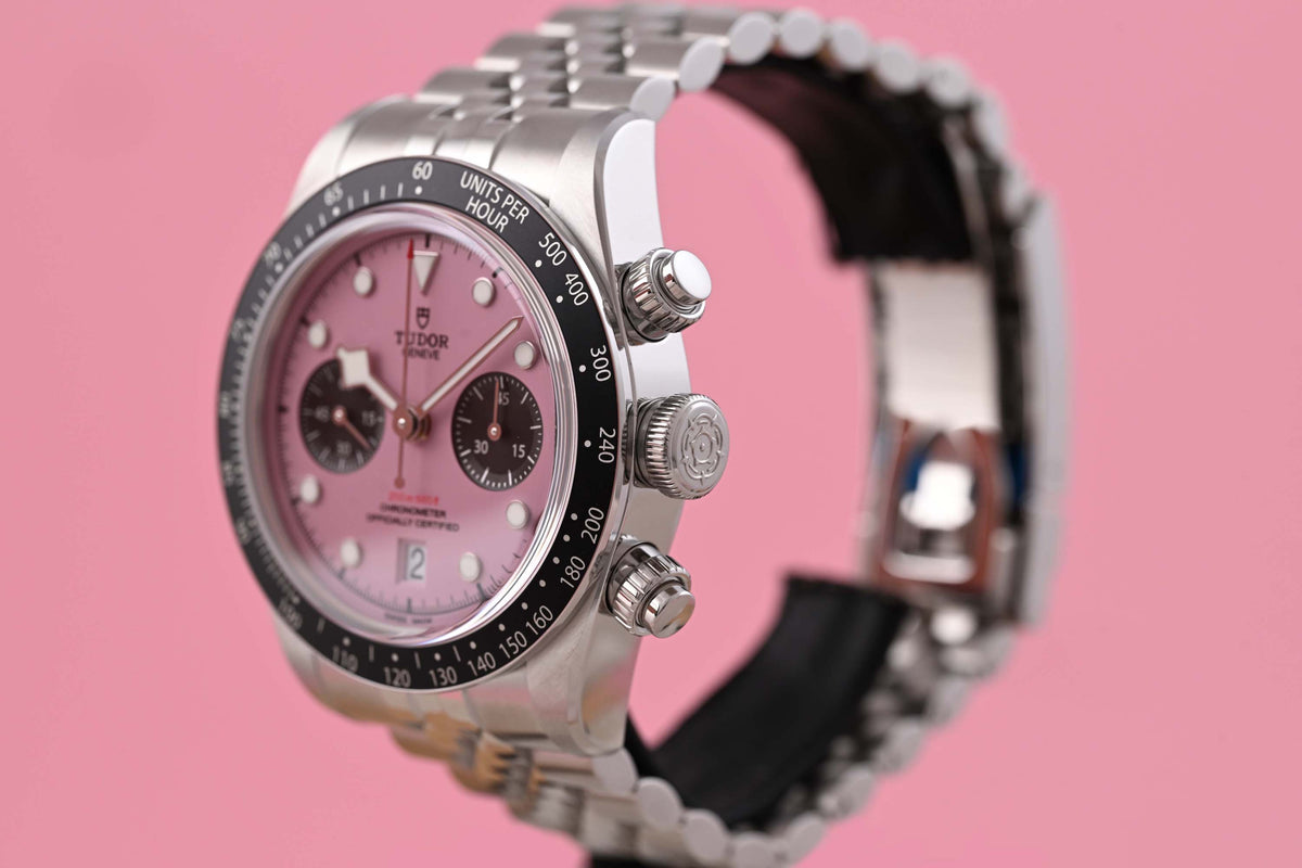 Tudor Black Bay Chronograph 79360N - Pink Dial "Inter Miami" - Full Set - NEW 2026