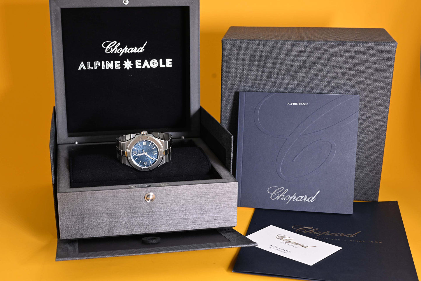 Chopard Alpine Eagle Large - Full Set - Blue Dial