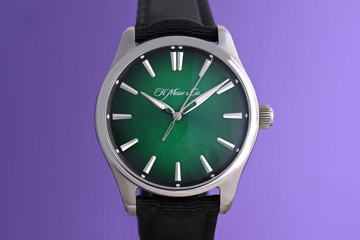 H.Moser & Cie. Pioneer Centre Seconds - Green Dial - Full Set