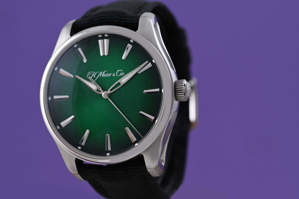 H.Moser & Cie. Pioneer Centre Seconds - Green Dial - Full Set