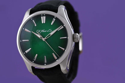 H.Moser & Cie. Pioneer Centre Seconds - Green Dial - Full Set