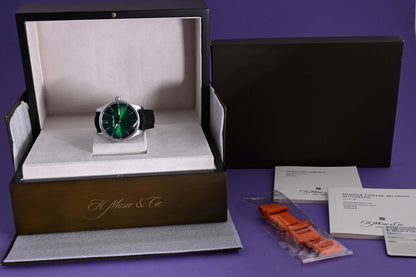 H.Moser & Cie. Pioneer Centre Seconds - Green Dial - Full Set