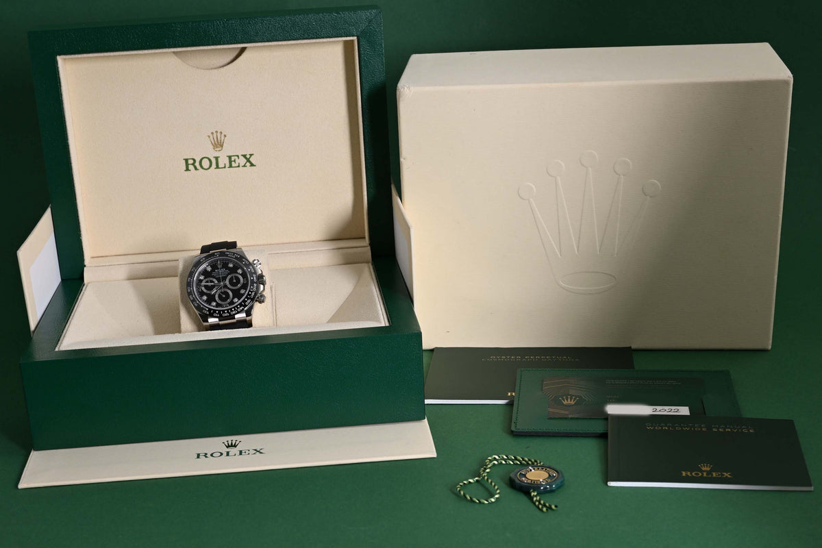Rolex Daytona Weißgold 116519LN - Black Dia Dial - Full Set