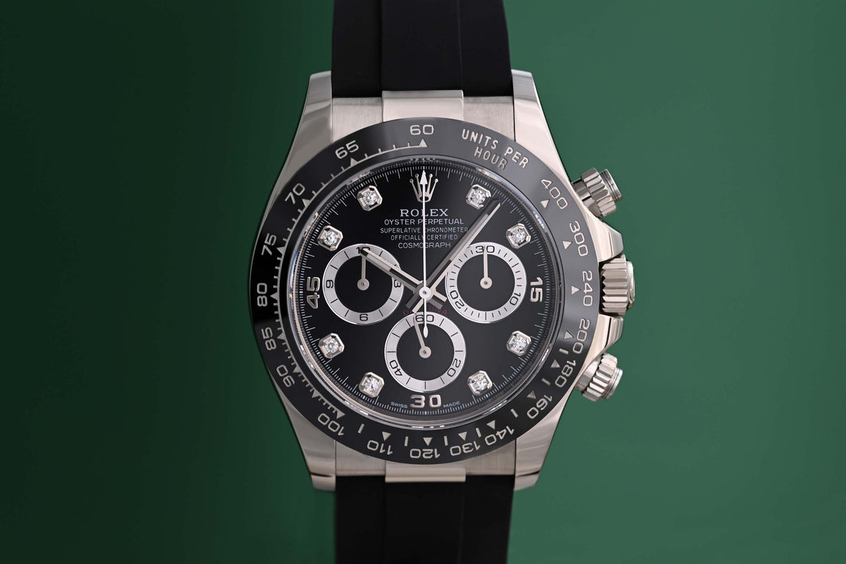 Rolex Daytona Weißgold 116519LN - Black Dia Dial - Full Set