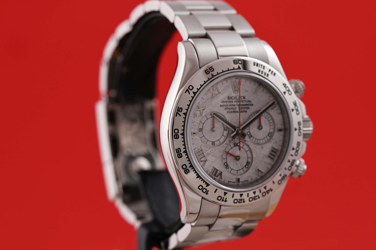 Rolex Daytona Weißgold 116509 - Meteorit Dial - Full Set