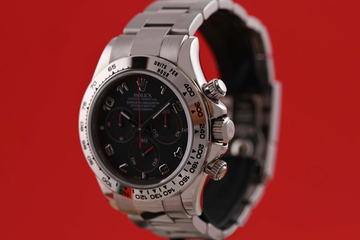 Rolex Daytona White Gold 116509 - Racing Dial - Full Set - LC100