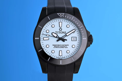 Titoni Seascoper 300 Ice Blue Limited Edition - Full Set