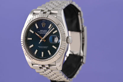 Rolex Datejust 41 - 126334 Blue Dial - Full Set