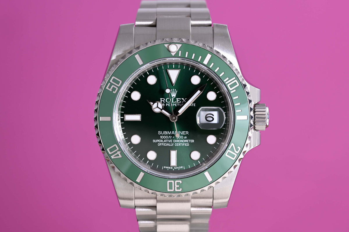 Rolex Submariner 116610LV - Full Set - Hulk