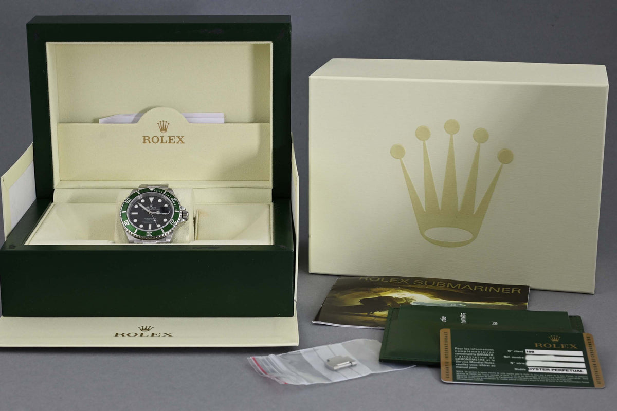 Rolex Submariner 16610LV - Full Set - Kermit - LC100