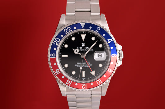 Rolex GMT Master 16700 Pepsi - Full Set - Swiss Only - LC100 -N.O.S