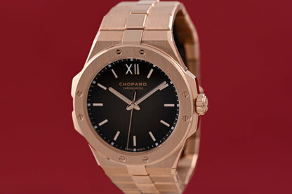 Chopard Alpine Eagle 41 XP CS Gold - Full Set - Shades of Wood Dial