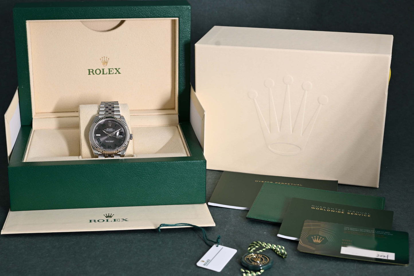 Rolex Datejust 41 - 126334 Wimbledon - Full Set - 2021