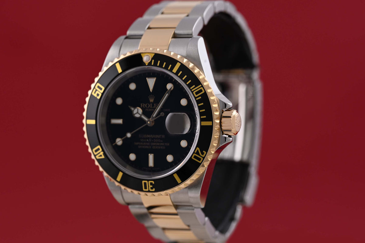 Rolex Submariner 16613 Stahl/Gold - Black Dial - Full Set - LC100 - Baujahr 2007